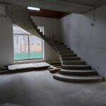 Бетонная монолитная винтовая лестница, п. Речкуновка.