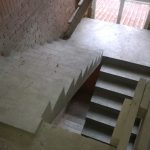 П- образная лестница с разворотной площадкой на 180 гр. Заельцовский район, Район санатория Колос