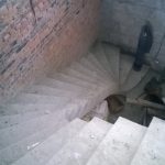 Двойная Римская лестница с площадкой и с забежными ступенями. п.Кудряши.