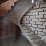 П образная бетонная лестница с забежными ступенями. СНТ Держава